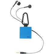 カナルタイプイヤホン 巻き取りモデル“スクエア” ブルー BSEP09BL