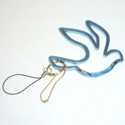 カラビナスタイル 鳥 BL [カラビナキーホルダー]