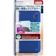 クリスタルシェルLL クリアブルー&クリアブラック [DSi LL用]
