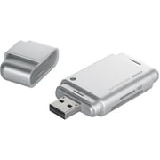 SD/microSDカード対応カードリーダー/ライター シルバー BSCRSDXU2SV
