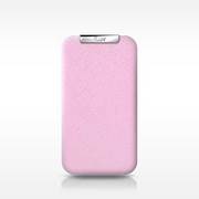 ICC734PNK [iPhone4/4S用 フリップレザーケース ピンク]
