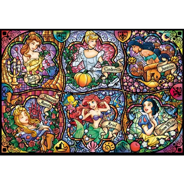 DSG500-419 ブリリアント プリンセス [ジグソーパズル ディズニー ステンドアート ぎゅっとサイズ 500ピース（完成サイズ:25×36cm）]