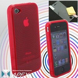 APEX iPhone4 Case Ripple TPU(RD) [iPhone4専用ケース]
