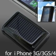 超小型ソーラー充電器 ソーラーチャージeco2-for iPhone/iPod-(BK)