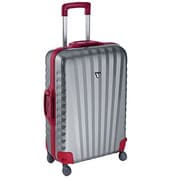 UNO(ウノ) 旅行日数目安:1週間以上 100L TSAロック搭載 シルバー×レッド RONCATO-UNO5021