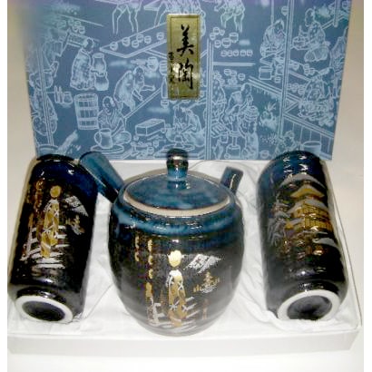 茶器 TYAKI [SET 黒水晶 湯呑み 2個入り]