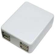 USB-ACアダプター 2000mA 4ポート ホワイト IPA-20U/WH