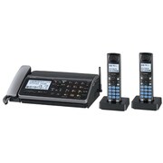 普通紙FAX（子機2台） ブラック系 fappy（ファッピィ） UX-D33CWB