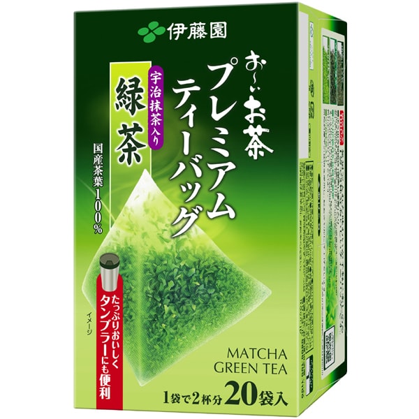 おーいお茶 プレミアムティーバッグ 宇治抹茶入り緑茶 1.8g×20袋 [ティーバッグ]