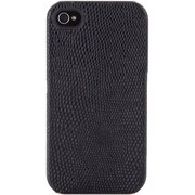 TR-LCSIP4-LB [iPhone 4用レザーカバーセット リザードブラック]