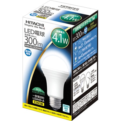 LED電球 E26口金 昼光色相当 300lm LDA4D-A