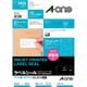 ラベルシール［インクジェット］ マット紙・ホワイト A4 24面 四辺余白付 角丸 100シート(2400片) 61424