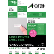 ラベルシール［レーザープリンタ］ マット紙･ホワイト A4 150面 四辺余白付 角丸 10シート(1500片) 65150