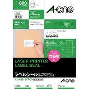 ラベルシール［レーザープリンタ］ マット紙･ホワイト A4 8面 四辺余白付 100シート(800片) 66208