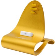 iPhone/iPod用 充電アルミスタンド イエロー PDA-STN6Y