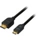 HDMI-ミニHDMIケーブル 2.0m ハイスピード イーサネット対応 3D映像対応 DLC-HEM20 B