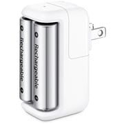 Apple Battery Charger アップルバッテリーチャージャー 充電器セット 単3形電池用 単3形ニッケル水素電池6本付 最大2本まで充電可能 MC500J/A
