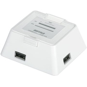 40+5メディア対応カードリーダー/ライター USBハブ付 ホワイト BSCRA40HU2WH