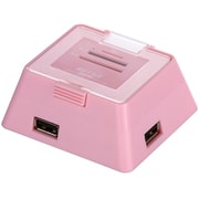 40+5メディア対応カードリーダー/ライター USBハブ付 ピンク BSCRA40HU2PK