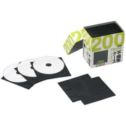 CD/DVD不織布ケース 片面収納タイプ 200枚入り ブラック BSCD05H200BK