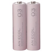 ニッケル水素充電池 単3形2本 ピンク AN ECOL. (アン エコル) DE-SNH3P2PN