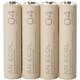 ニッケル水素充電池 単4形4本 アイボリー AN ECOL. (アン エコル) DE-SNH4P4IV