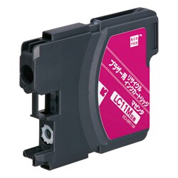 互換リサイクルインクカートリッジ ブラザー LC11M マゼンタ（染料） ECI-BR11M