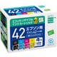 互換リサイクルインクカートリッジ エプソン IC4CL42 4色パック（顔料） ECI-E424P/BOX