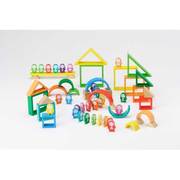 子供に優しい木製玩具 3歳以上 WOODEN TOY レインボードミノワールド