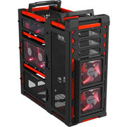 ATX / Micro ATX / Mini-ITX対応 PCケース LANBOYAIR-RED