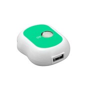 JK69GN [USB AC充電器 スイッチ付 グリーン]
