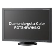 24.1型ワイド 液晶モニター デジタル/アナログ接続 Diamondcrysta Colorシリーズ RDT241WH BK