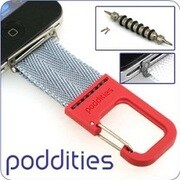 iPhone4用カラビナストラップ(ナイロン/R [Poddities<ポディティーズ >]