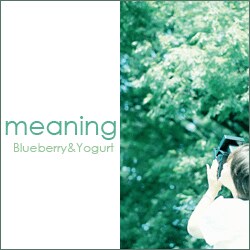 Blueberry＆Yogurt／meaning