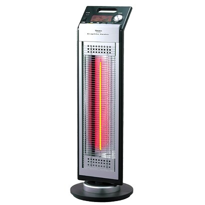 遠赤外線ストーブ（リモコン付） ブラック グラファイトヒーター MS-GR900C