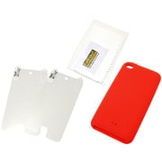第4世代iPod touch用シルキータッチシリコンジャケット レッド RT-T4C2/R