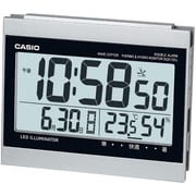 シルバー 温湿度計付き 電波置き時計 DQD-720J-8JF