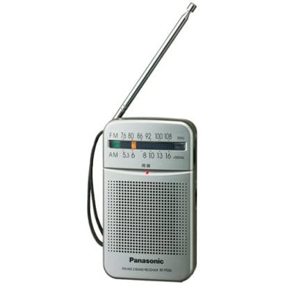 全国送料無料　未使用品　パナソニック Panasonic FM/AM 2バンドレシーバーラジオ ワイドFM対応 RF-P50A-S