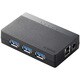 USB3.0ハブ セルフ+バスパワー 4ポート 1.5m ブラック U3H-S410SBK
