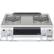 ガステーブル(都市ガス13A用 右強火タイプ) ガラストップ シルバーミラー HR-TP2A1-G6SSR