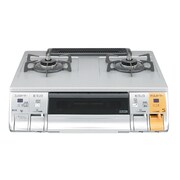 ガステーブル(都市ガス13A用 右強火タイプ) フッ素コート HR-TUS2A-F6SSR