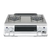 ガステーブル(都市ガス13A用 左強火タイプ) ガラストップ シルバーミラー HR-TRH2A-G6SSL