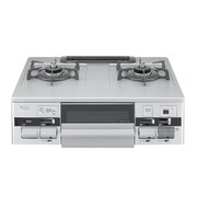 ガステーブル(都市ガス13A用 右強火タイプ) フッ素コート HR-TRS2A-F6SSR