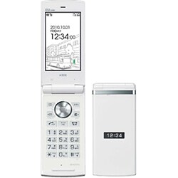 ホワイト フリップ式携帯電話 本体 価格.com - 京セラ 簡単ケータイ K012 [ホワイト] 価格比較