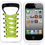 PHSH4-WH [iPhone4シューズ型シリコンケース (ホワイト)]