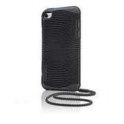 第4世代iPod touch用ケース グリップエルゴ ストラップ付 ブラック F8Z653qeC00