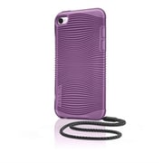 第4世代iPod touch用ケース グリップエルゴ ストラップ付 パープル F8Z653qeC01
