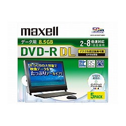 データ用 DVD-R DL 8.5GB 2-8倍速 CPRM対応 インクジェットプリンタ対応 ホワイト 5枚 DRD85WPC.5S