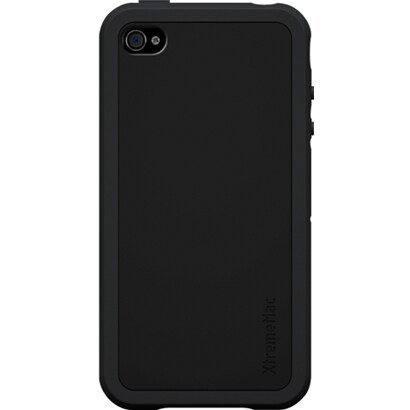 IPP-TA4-13 [iPhone4用シリコンケース Tuffwrap Accent（タフラップ アクセント） ブラック/グレー]