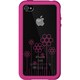IPP-MT4-33 [iPhone4用アドバストシリコンケース Microshield Tatu（マイクロシールド タトゥ） ピンク(フラワー)]